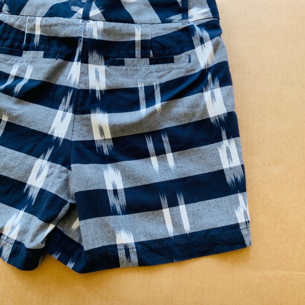 Loft Blue White Patterned Shorts - image 6